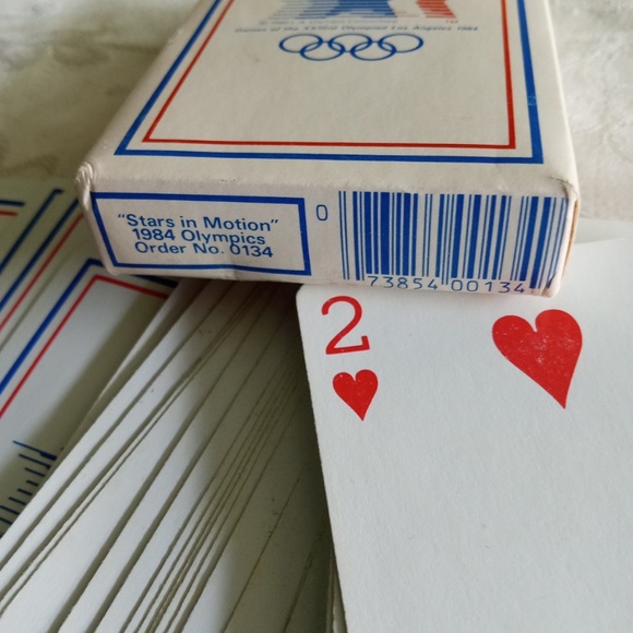 Vintage 1984 Olympics Playing Cards Los Angeles CA w Box - Picture 7 of 10